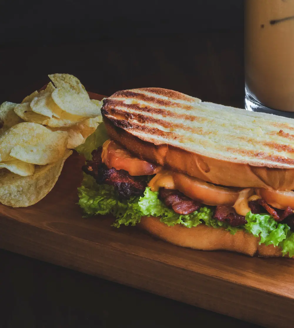 Toasted Sandwich and Chips